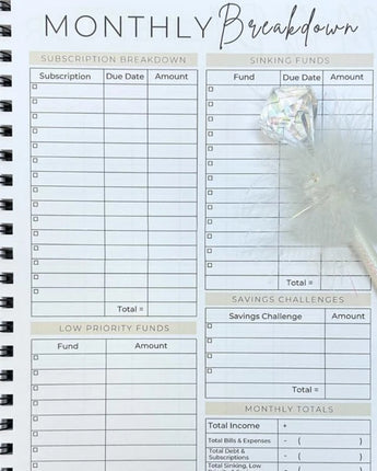 Undated 12 Month Budget Planner - Green Light Youth LLC