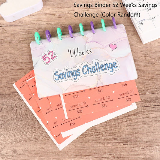 Savings Binder 52 Weeks Challenge