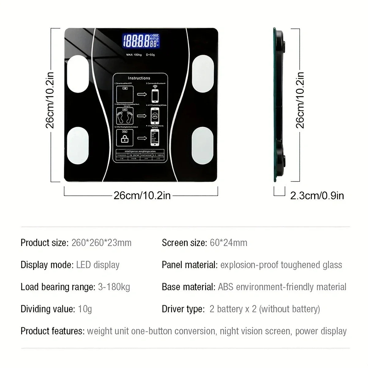 Smart Body Fat Scale - Green Light Youth LLC