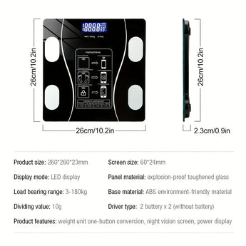 Smart Body Fat Scale - Green Light Youth LLC