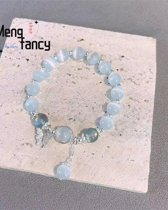 Elegant Butterfly Gem Bracelet