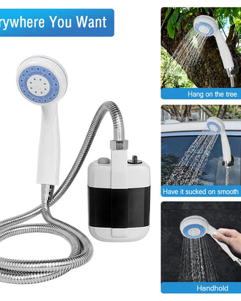 Power Shower Portable Outdoor - EXCELLENT FOR CAMPING! - Green Light Youth LLC