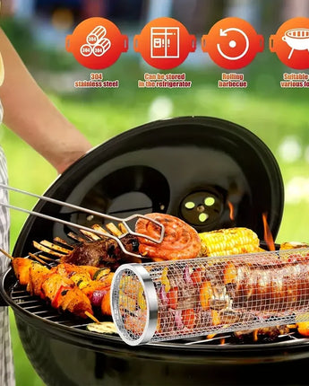 GrillMaster Rolling Basket - Green Light Youth LLC